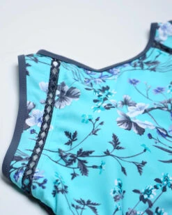 Women's Floral Paradise High Neck Tankini Top -Free Country US womens floral paradise high neck tankini top 2