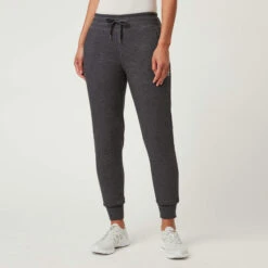 Women's Free2B Luxe+ Sherpa Lined Jogger -Free Country US womens free2b luxe jogger charcoal 1