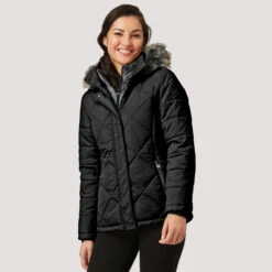 Women's Nimbo Cloud Lite Jacket -Free Country US womens nimbo cloud lite jacket black 1
