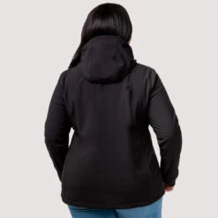 Women's Plus Size Freeform II Super Softshell® Jacket -Free Country US womens plus size freeform ii super softshell jacket black 2