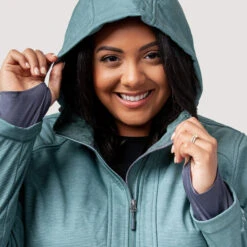 Women's Plus Size Freeform II Super Softshell® Jacket -Free Country US womens plus size freeform ii super softshell jacket olive 3