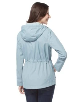 Women's Plus Size New Day Radiance Anorak Rain Jacket -Free Country US womens plus size new day radiance anorak rain jacket bluestone 2