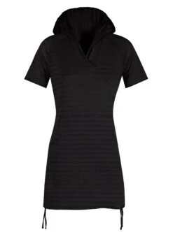 Women's V-Neck Kangaroo Cover Up -Free Country US womens v neck kangaroo cover up black 1